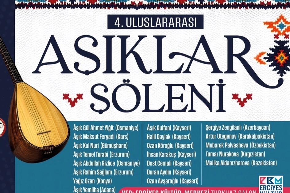 Kayseri 4. Uluslararası &Acirc;şıklar Ş&ouml;leni'ne geri sayım