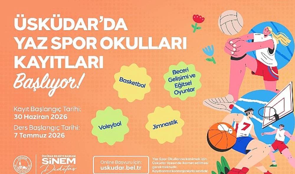 &Uuml;sk&uuml;dar'da Yazın Ritmini Spor Belirleyecek