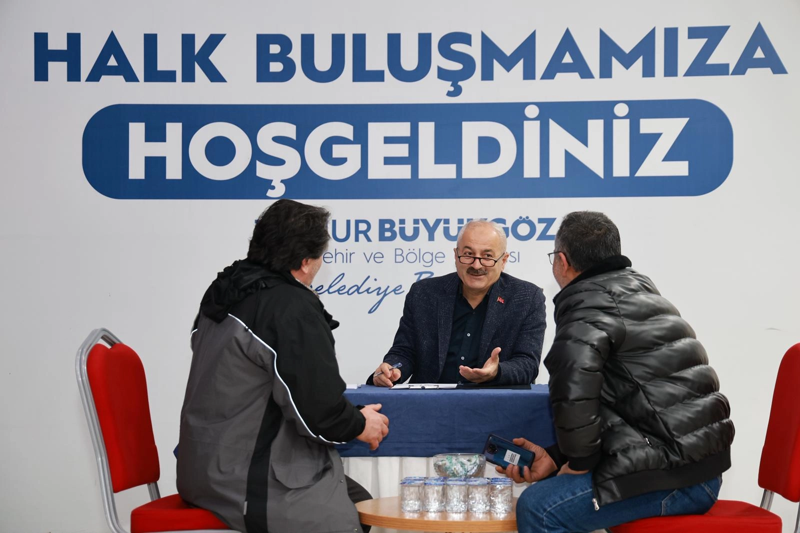 Gebze'de Başkan B&uuml;y&uuml;kg&ouml;z halkı dinledi