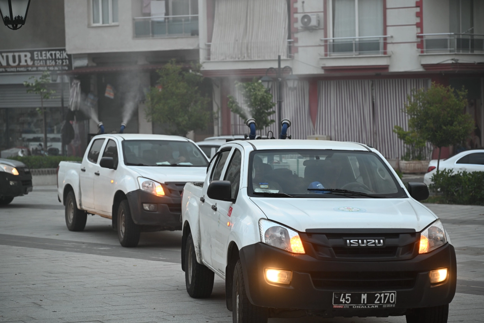 Manisa Sarıg&ouml;l'de ila&ccedil;lama &ccedil;alışması