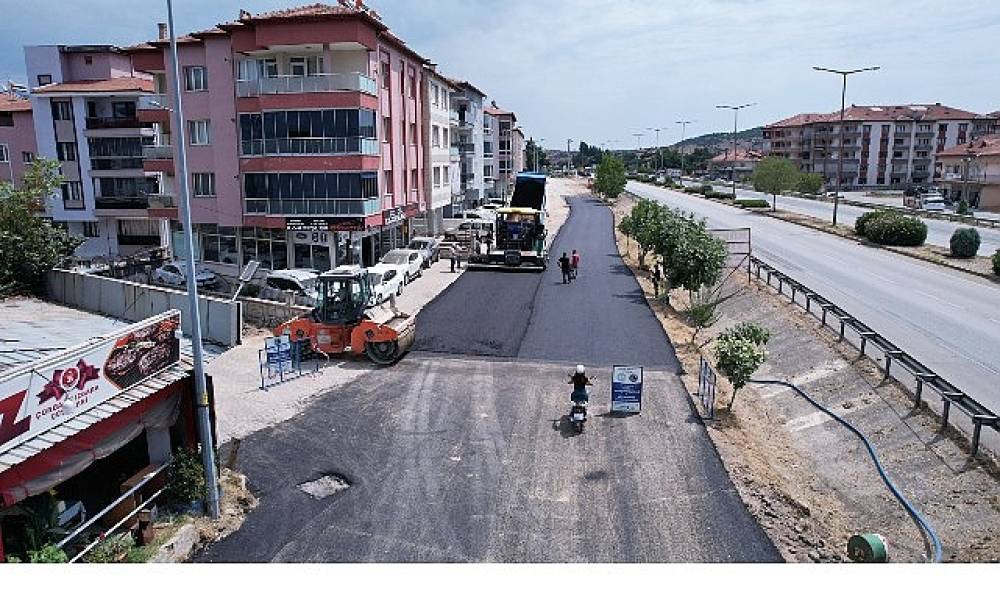 Kula Seyitali Mahallesi'nde Sıcak Asfalt &Ccedil;alışması Tamamlandı