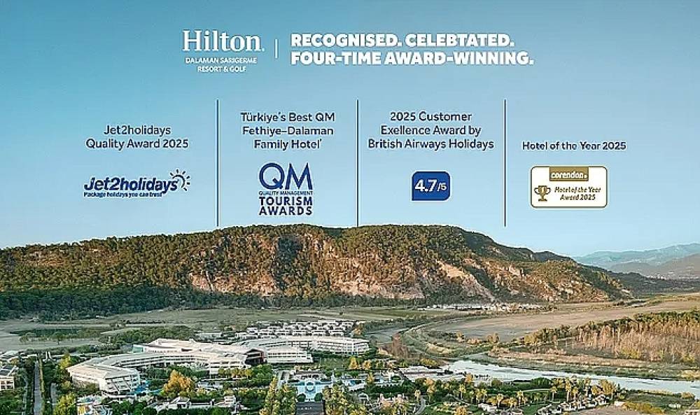 M&uuml;kemmellikle Tanınan, Tutarlılıkla Tanımlanan Bir Başarı Hikayesi: Hilton Dalaman Sarıgerme Resort & Golf'e Uluslararası &Ouml;d&uuml;l Yağdı