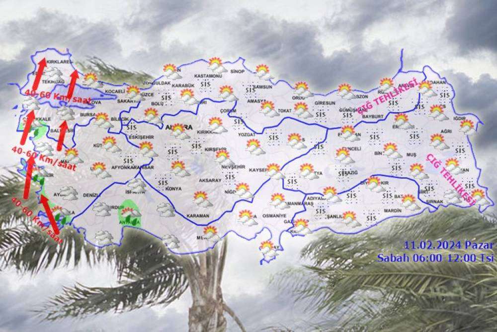 Batıda sağanak, doğuda &ccedil;ığ tehlikesi