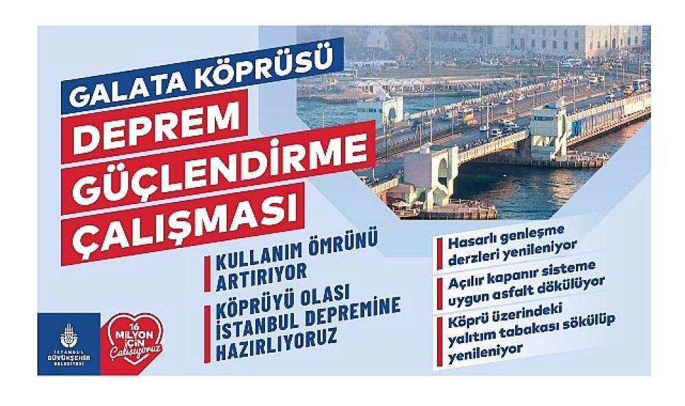 Galata K&ouml;pr&uuml;s&uuml;'nde 29 Yıl Sonra Yenileme &Ccedil;alışması