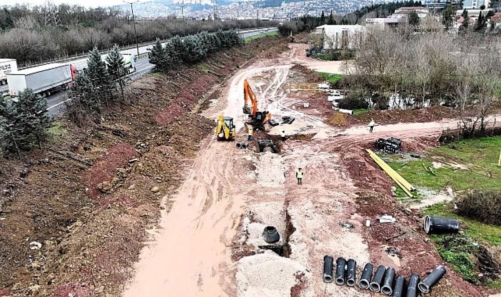 Alikahya TEM Bağlantı Yolu'nda &ccedil;alışmalar tam gaz