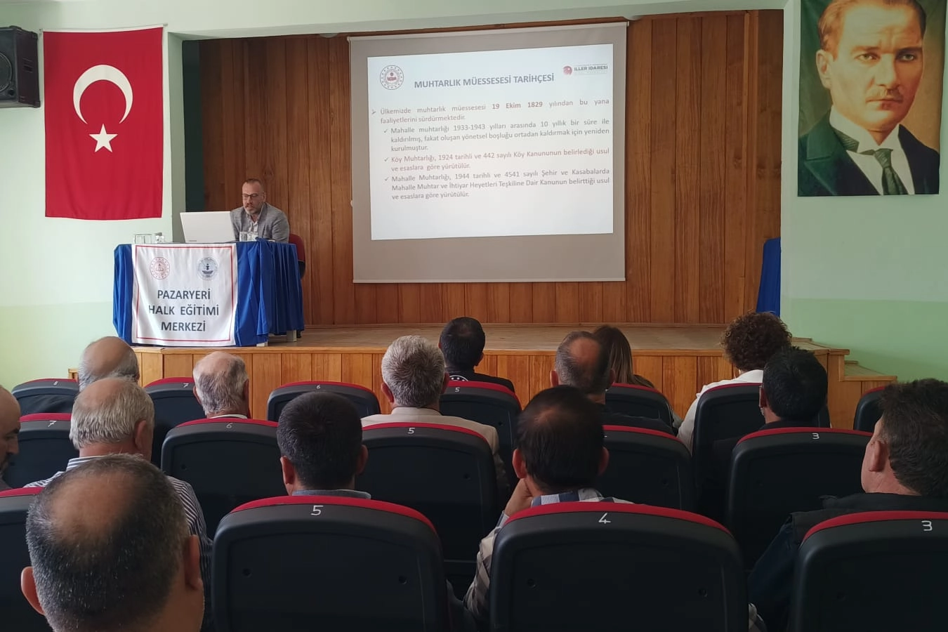 Pazaryeri&rsquo;nde muhtarlara hizmet i&ccedil;i eğitim hamlesi