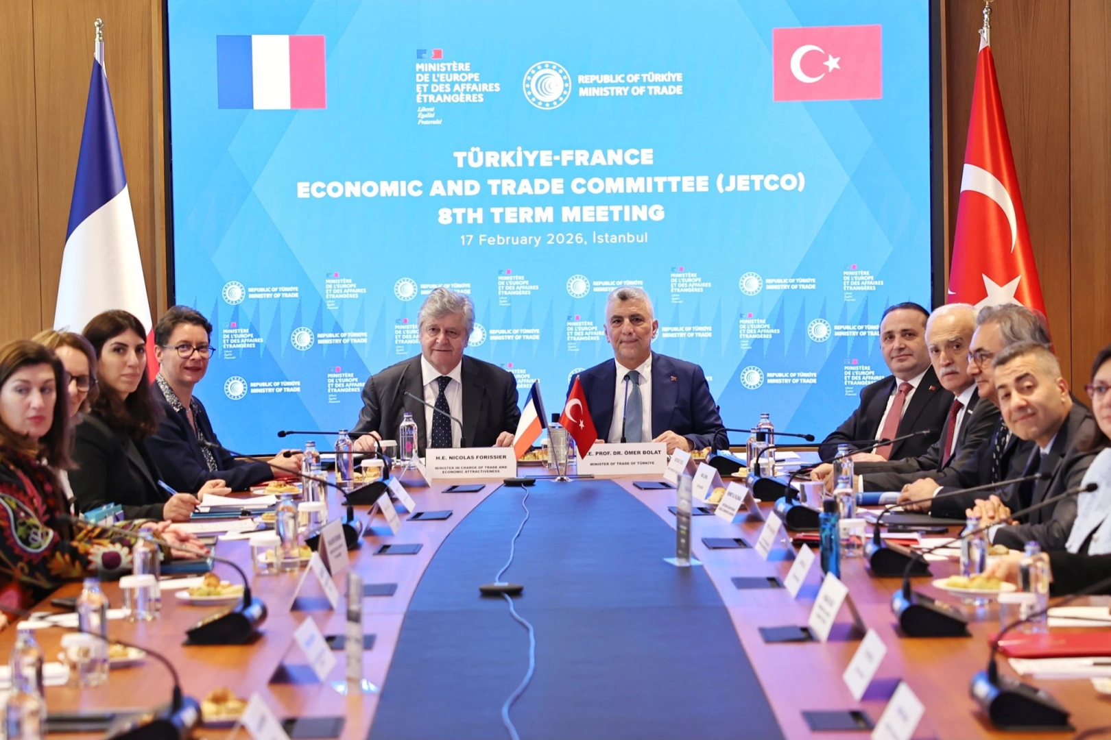 T&uuml;rkiye-Fransa JETCO Toplantısı İstanbul&rsquo;da ger&ccedil;ekleşti