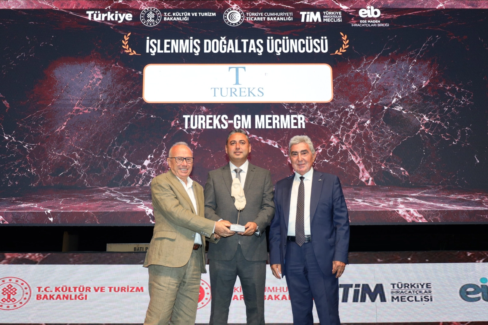 Tureks&rsquo;e doğal taş ihracatında 4 &ouml;d&uuml;l birden