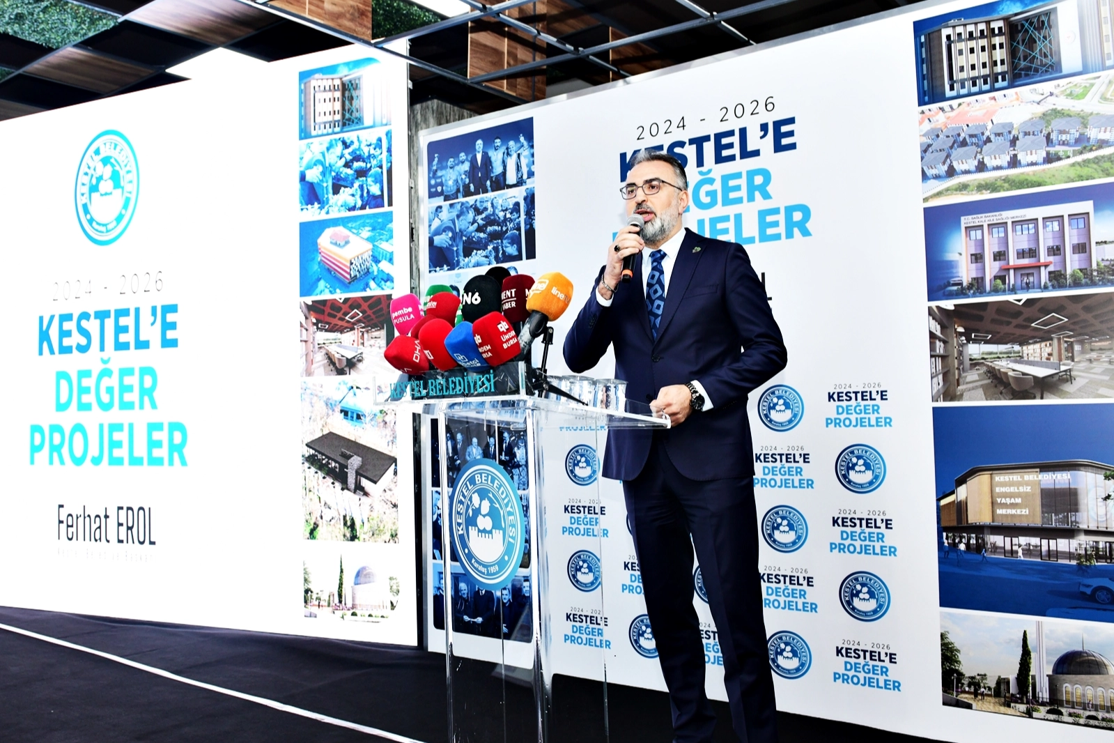 Kestel&rsquo;de Başkan Erol'dan proje ve yatırımlar sunumu