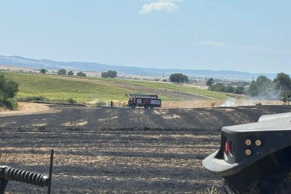 Ali&ccedil;opehlivan K&ouml;y&uuml;'nde yangın: 50 dekar arazi zarar g&ouml;rd&uuml;