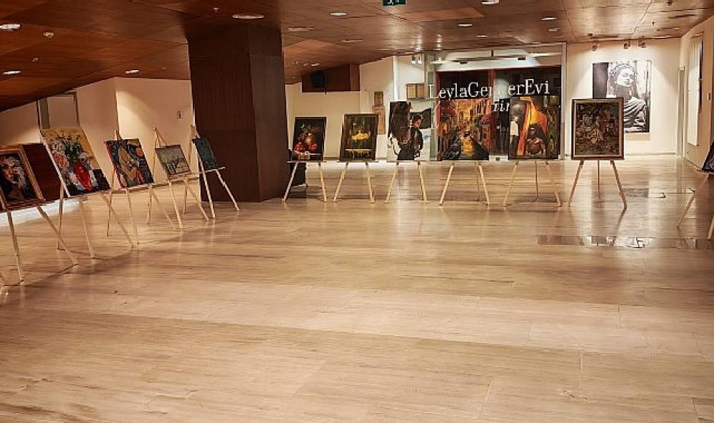 Bakırk&ouml;y'de Kursiyerlerden Karma Resim Sergisi