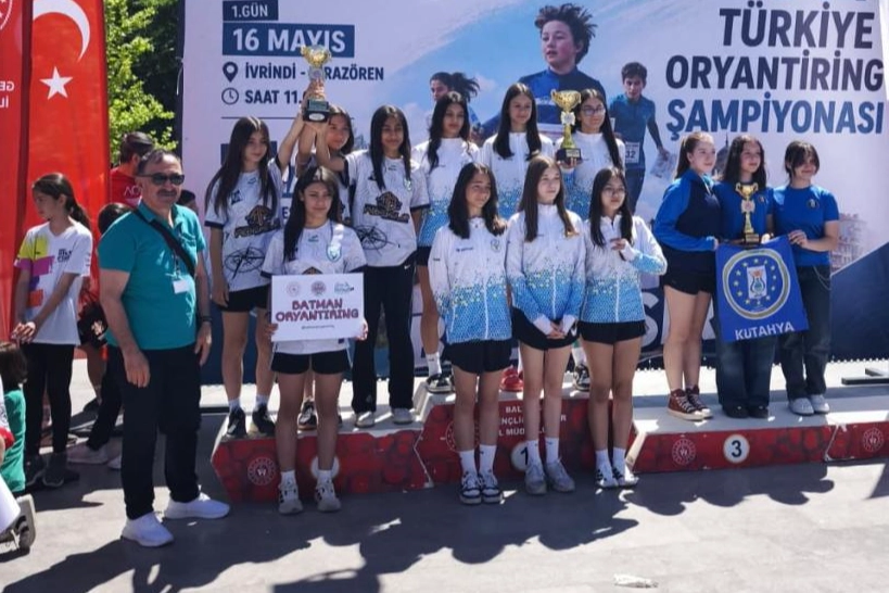 K&uuml;tahya Belediyespor U14 Oryantiring&rsquo;de T&uuml;rkiye &uuml;&ccedil;&uuml;nc&uuml;s&uuml;