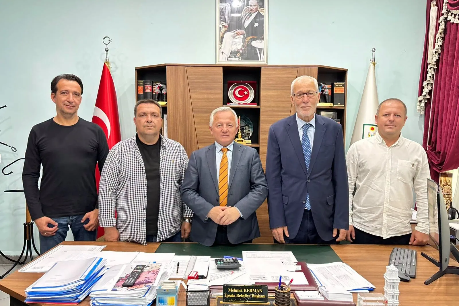 İpsala'da anlamlı buluşma... Batı Trakya&rsquo;dan İpsala Belediyesi&rsquo;ne dostluk ziyareti