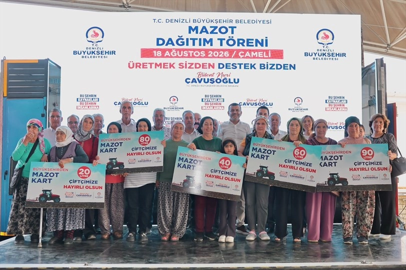 Denizli B&uuml;y&uuml;kşehir&rsquo;den &ccedil;ift&ccedil;iye mazot desteği