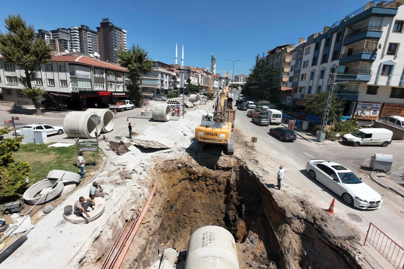 Başkent&rsquo;te 40 yıllık altyapı sorunu &ccedil;&ouml;z&uuml;l&uuml;yor