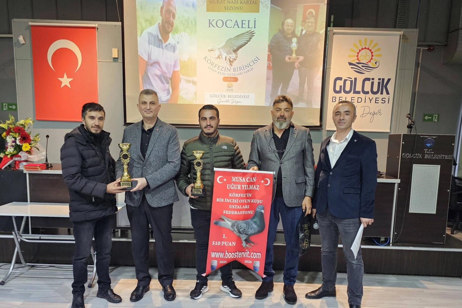 En iyi oyun kuşları G&ouml;lc&uuml;k&rsquo;te &ouml;d&uuml;llendirildi