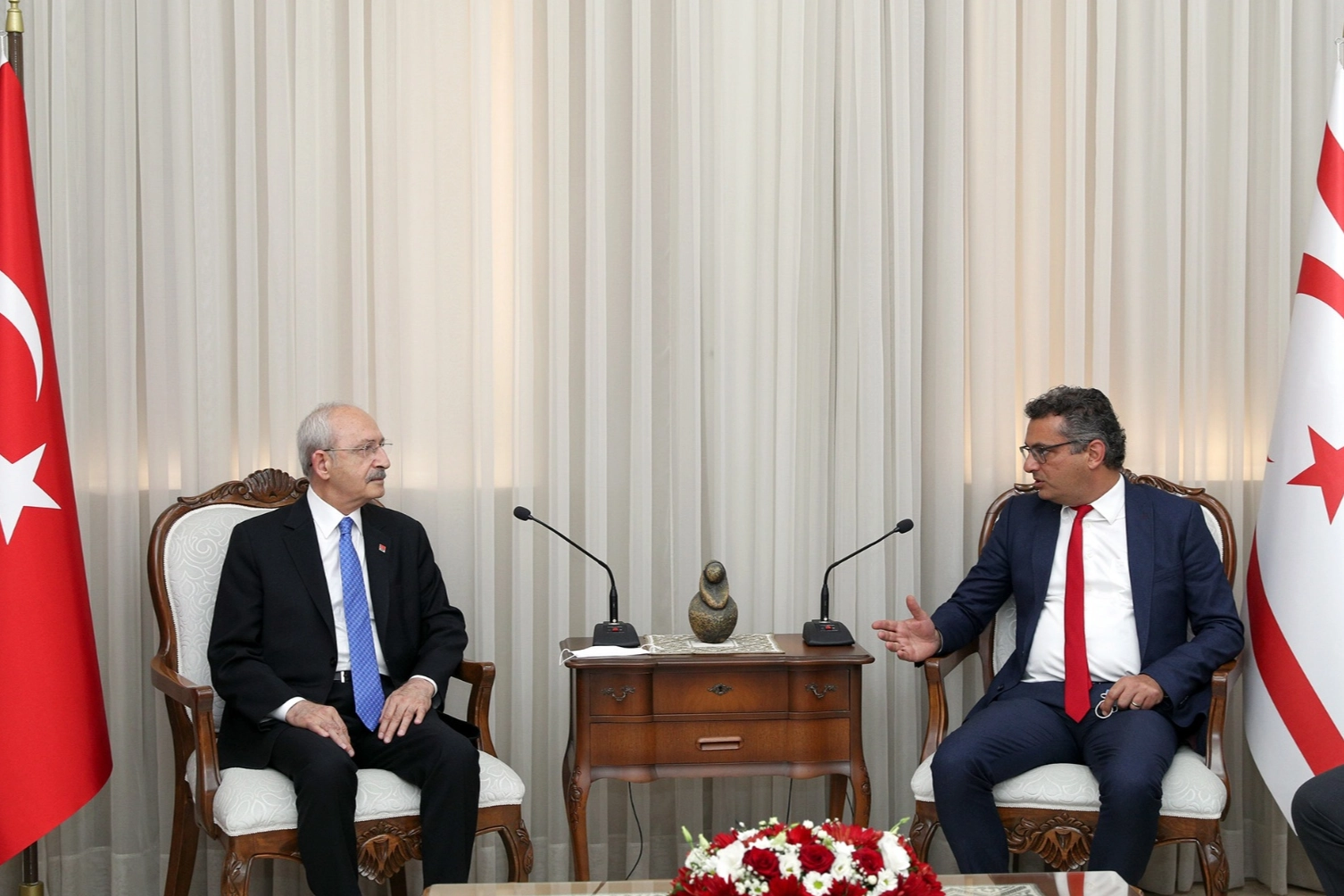 Kılı&ccedil;daroğlu&rsquo;ndan KKTC Cumhurbaşkanı Erh&uuml;rman&rsquo;a taziye telefonu